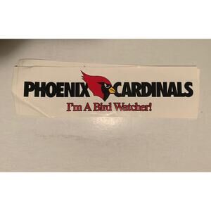 Phoenix cardinals bumper sticker Vtg Arizona AZ Collectable Souvenir Bird Gang